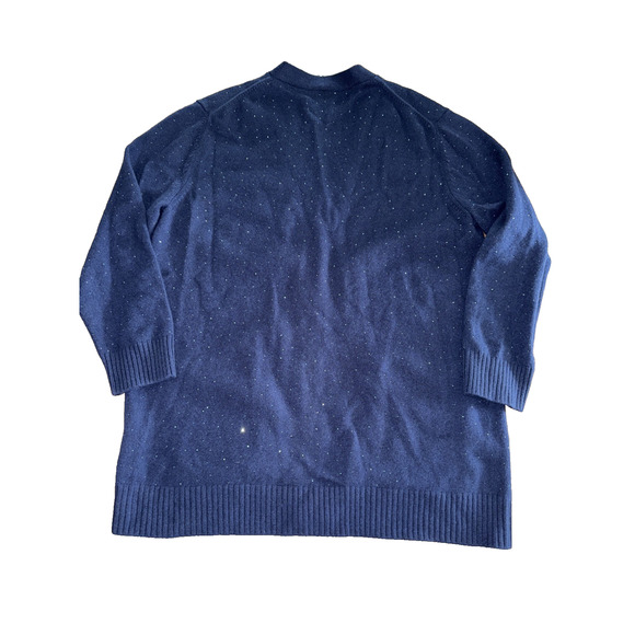 Libertine NAVY Women's Stardust Oversized Cashmere Cardigan, US XL - Picture 6 of 11